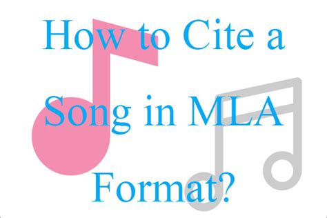 how to cite music lyrics: a comprehensive guide for writers