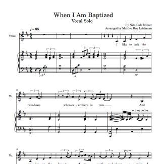 When I Am Baptized Sheet Music and Its Multifaceted Perspectives